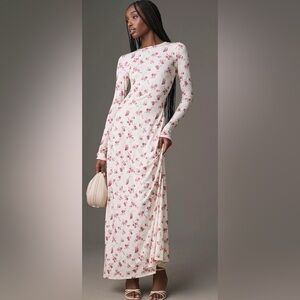 We Wore What Floral Long Sleeve Maxi Dress